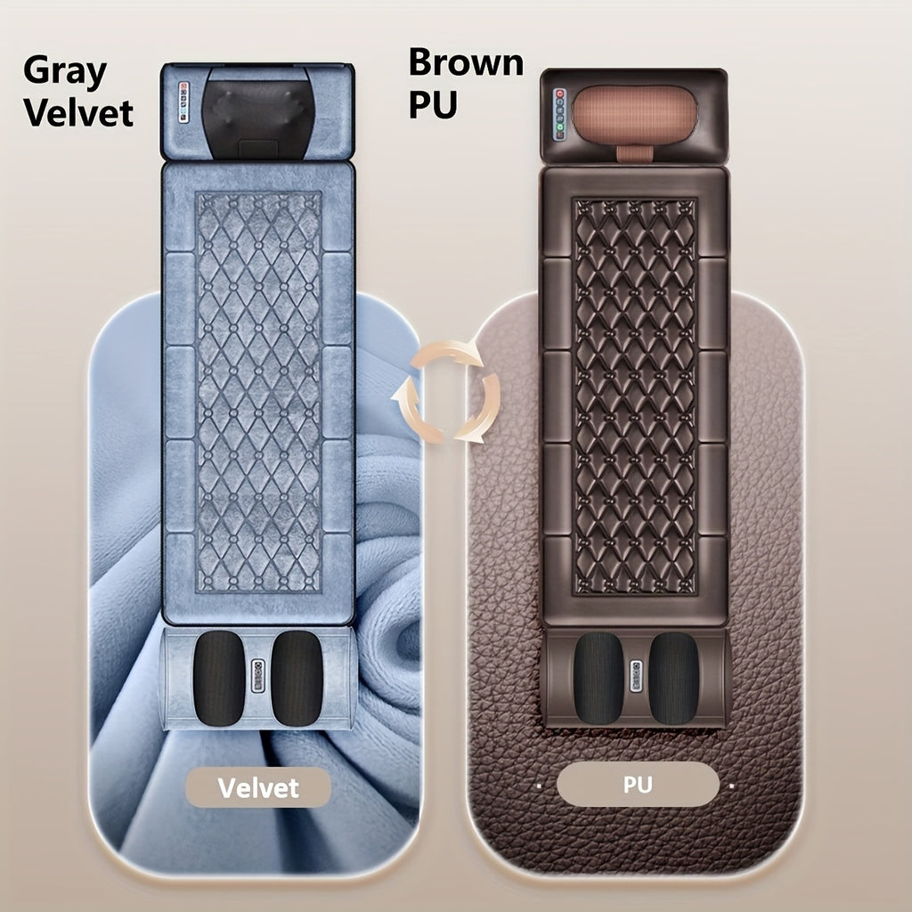 10-Zone Full Body Massage Mat, Wave Vibration & Kneading Function, Built-in Heating for Back, Foot and Calf Massage, Relaxation Massage Cushion, Perfect Gift for Father's Day & Mother's Day