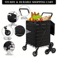 8-Wheel Stair Climbing Hand Truck, 100 LBS Load Capacity, Heavy-Duty Collapsible Cargo Cart, Space-Saving Portable Mover, Easy to Use on Stairs, Ideal for Home & Commercial Use