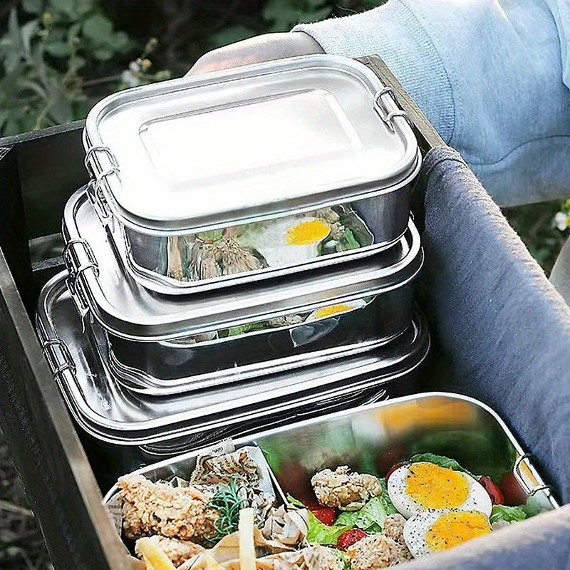 Thickened Rectangular Insulated Bento Box, Sealed 304 Stainless Steel Lunch Container