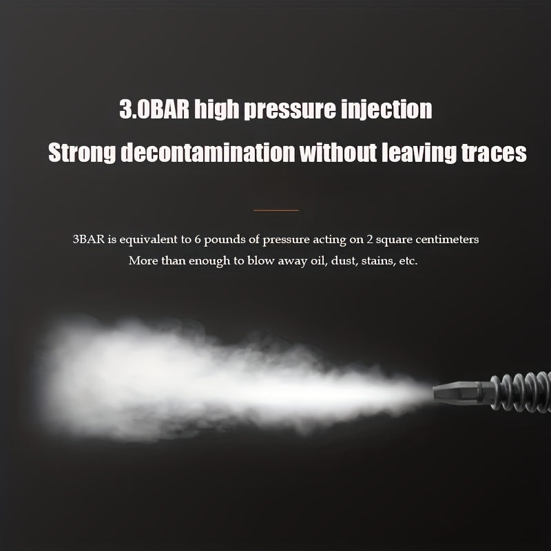 ESUPER Handheld Pressurized Steam Cleaner, Multi-Purpose Steam Cleaning Machine with 9 Accessories, IPX4 Waterproof, for Kitchen, Floor, Window, Curtain & Car Seat Stain Removal