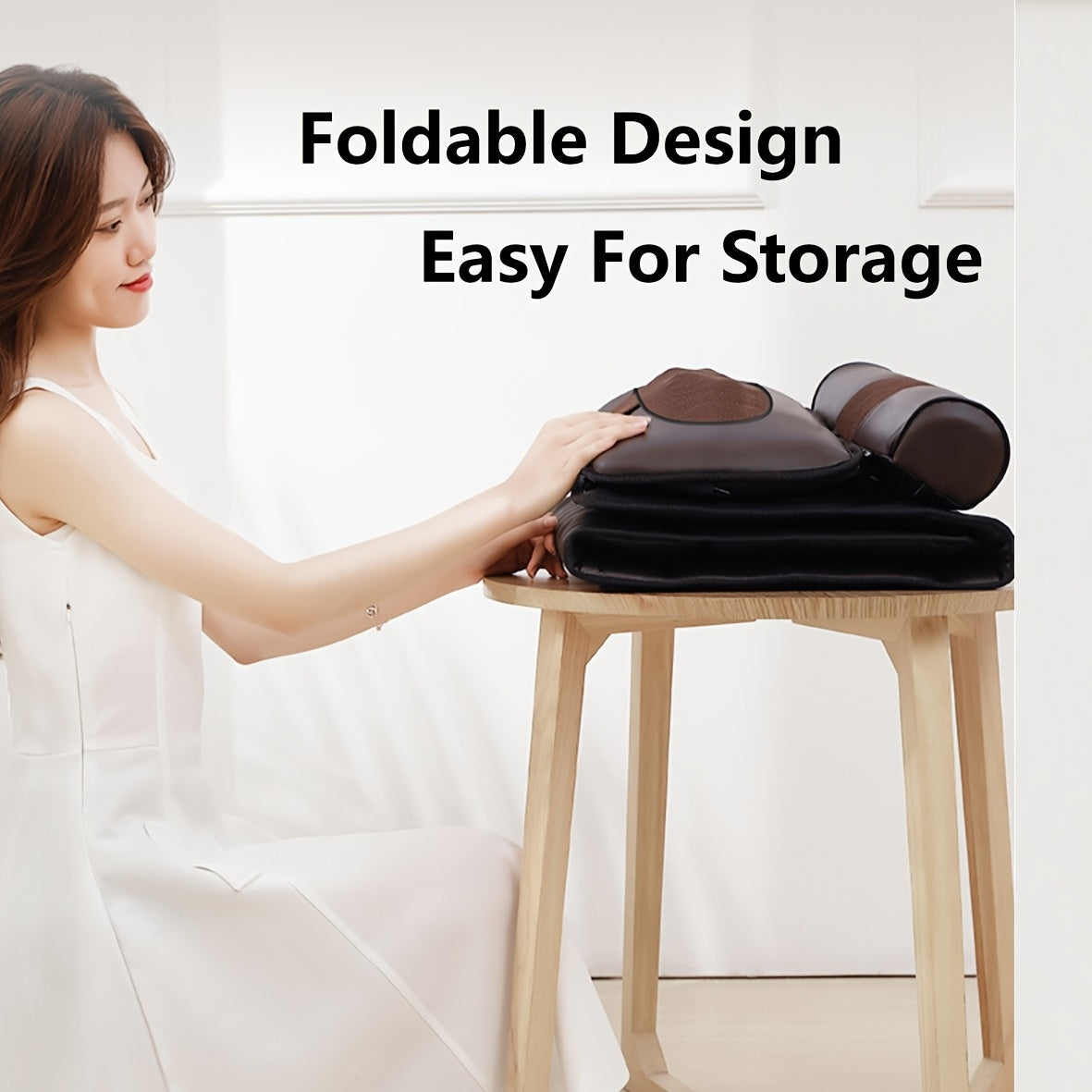 10-Zone Full Body Massage Mat, Wave Vibration & Kneading Function, Built-in Heating for Back, Foot and Calf Massage, Relaxation Massage Cushion, Perfect Gift for Father's Day & Mother's Day