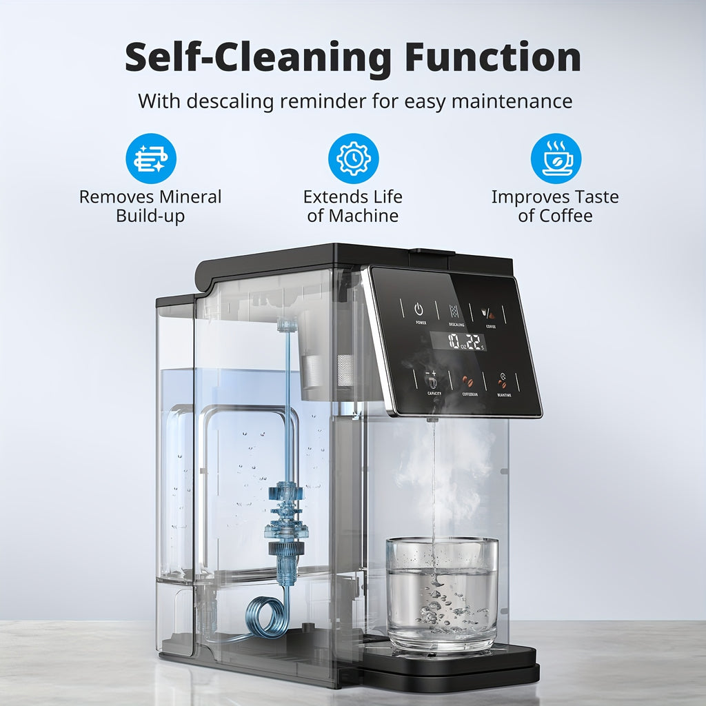 All-in-One Coffee Maker with Grinder, Multi-Function Coffee Pot for K-Cup Pods, Ground Coffee and Whole Beans, 6 Adjustable Grind Settings, Multiple Cup Sizes, Portable Compact Brewer for Office, Dorm and Home Use