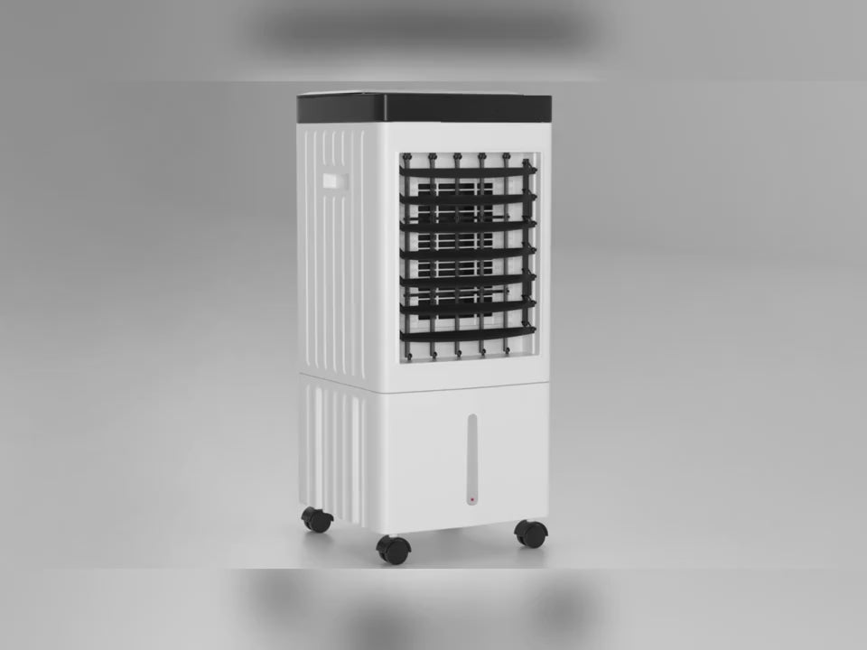 1800 CFM Portable Evaporative Air Cooler, 3-in-1 Swamp Cooler Fan & Humidifier, 3 Speed, 120 Degree Oscillation, Large 270Oz Water Tank, 24 Hour Timer with Remote, Windowless Portable AC for Indoor Use